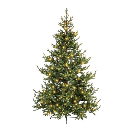 Evergreen Makalu LED kunstkerstboom groen - H 120 x D 101 cm - afbeelding 1