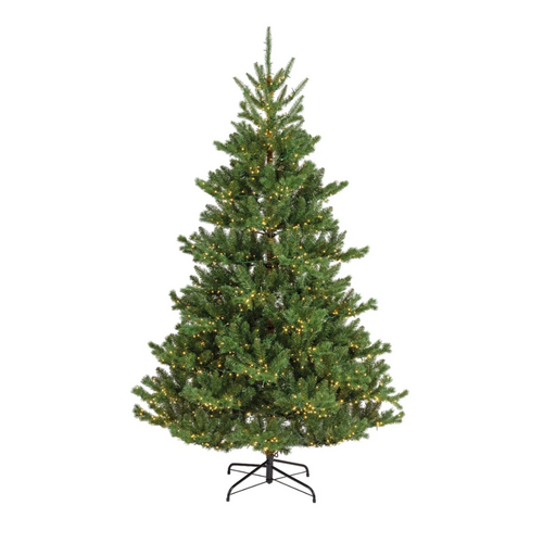 Everlands Alba fir kunstkerstboom verlicht - H 180 x D 116 cm