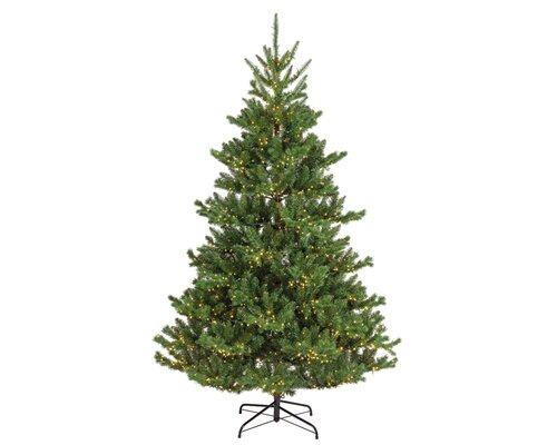 Everlands Alba fir kunstkerstboom verlicht - H 210 x D 127 cm