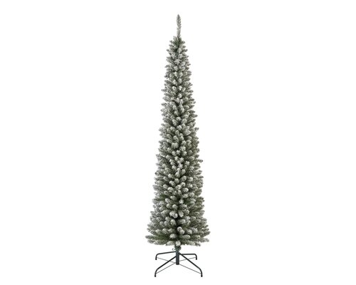 Everlands Pencil pine snowy kunstkerstboom - H 210 x D 60 cm