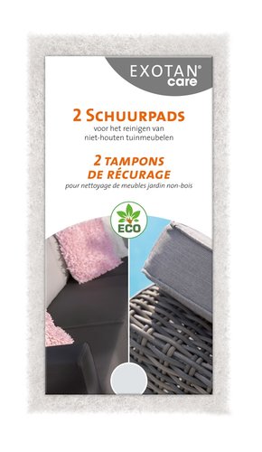 Exotan Care Schuurpads Wit (set van 2)