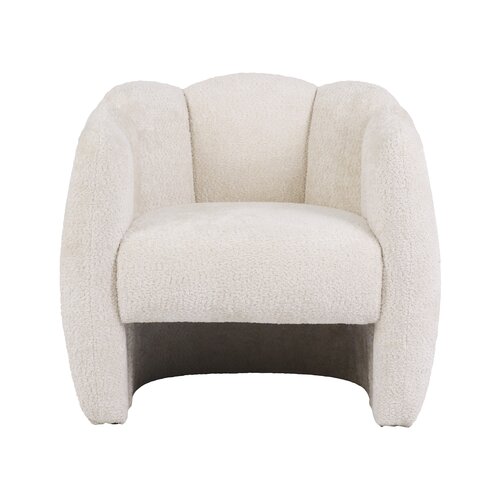 Fauteuil Helsinki bouclé beige