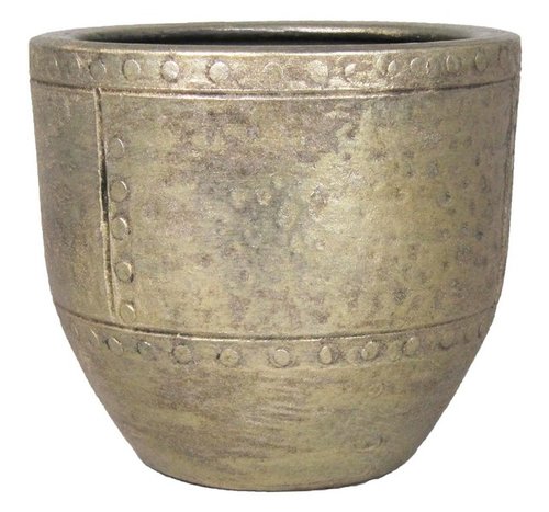 Floran Pot fien d19 h17cm industrieel goud