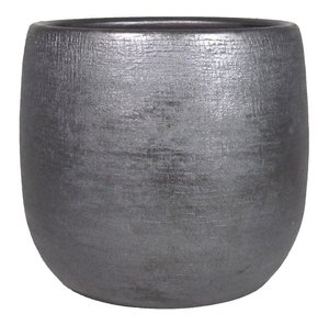 Bloempot mira industrieel zwart - D 39 x  H 36 cm