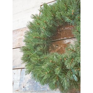 Triumph Forest Frosted krans groen - D 90 cm - afbeelding 4