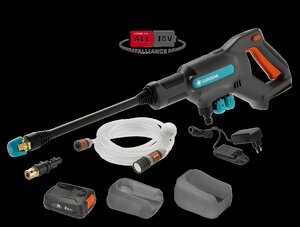GARDENA Accu-mediumdrukreiniger AquaClean 24/18V P4A set