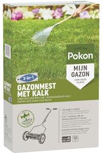 Pokon Gazonm + Kalk 3-in-1 30m2