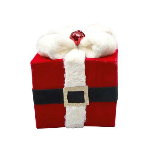 Giftbox kerstman L - H 25 cm