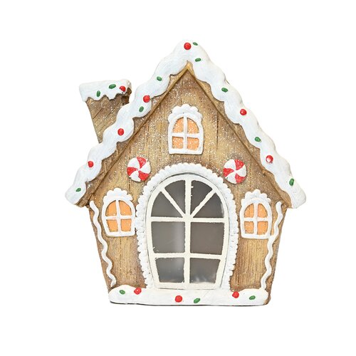 Gingerbread huis met LED 28,5 x 10 x 32 cm