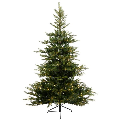 Everlands Grandis Fir LED kunstkerstboom groen - H 210 x D 150 cm - afbeelding 1