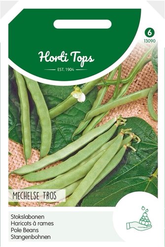 Horti Tops Stokslabonen Mechelse Tros, zonder draad, 100g - afbeelding 1