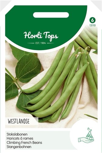 Horti Tops Stokslabonen Westlandse Dubbele, zonder draad, 100g - afbeelding 1