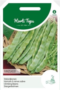 Horti Tops Stoksnijbonen Raadsheer, type Veense, 100g - afbeelding 1