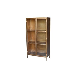 Ijzeren kast James H 150 x B 80 x D 36 cm bronze