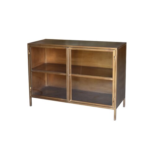 Ijzeren kast James H 85 x B 120 x D 40 cm bronze