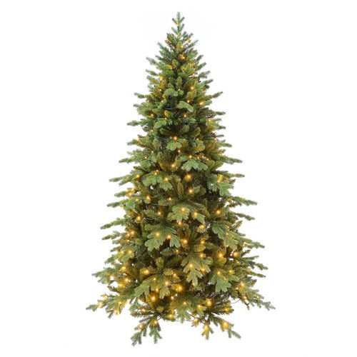 Evergreen Janga LED kunstkerstboom groen - H 240 x D 154 cm - afbeelding 1