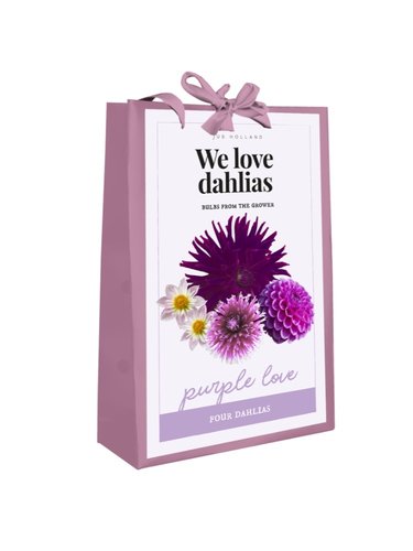 JUB Holland Tas 'We Love Dahlias' Purple Love