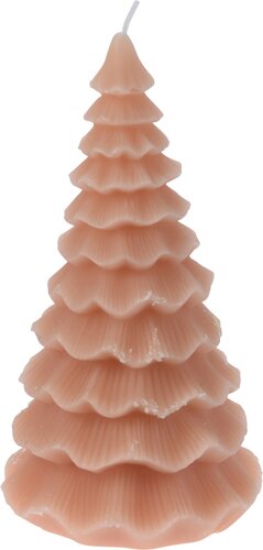 Kaars kerstboom city chique, 3 kleuren - H 18 cm - afbeelding 3