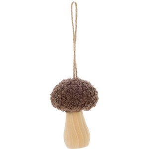 Kerstboom ornament paddenstoel teddy, 3 kleuren - H 9 cm - afbeelding 3