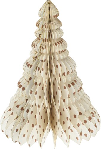 Kerstboom papier, 3 designs - H 15 cm - afbeelding 3