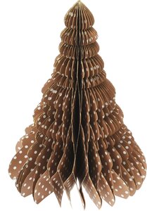 Kerstboom papier, 3 designs - H 25 cm - afbeelding 2