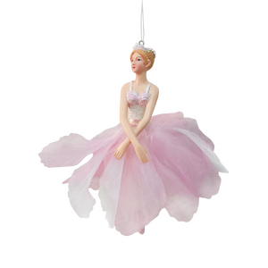 Kerstboomornament ballerina 1st - D 6 x H 17 cm - afbeelding 2