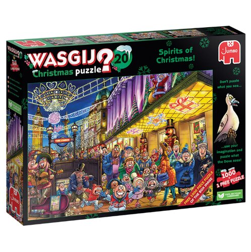 Kerstpuzzel Wasgij 20 Geesten van Kerstmis (free) 2x1000