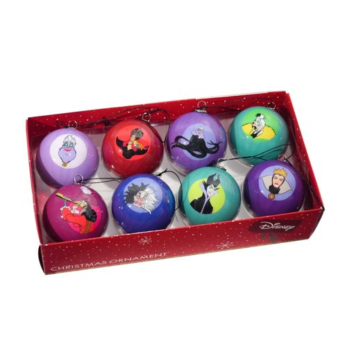 Kurt S. Adler Kerstballen Disney 60mm Villains - 8 stuks