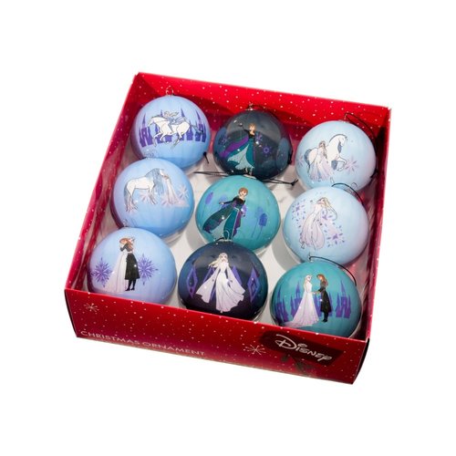 Kurt S. Adler Kerstballen Disney 75mm Frozen - 9 stuks