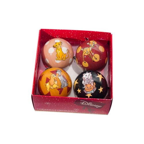 Kurt S. Adler Kerstballen Disney Classics - 4 stuks