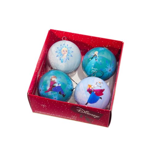 Kurt S. Adler Kerstballen Disney Frozen - 4 stuks