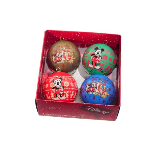 Kurt S. Adler Kerstballen Disney Mickey Mouse - 4 stuks