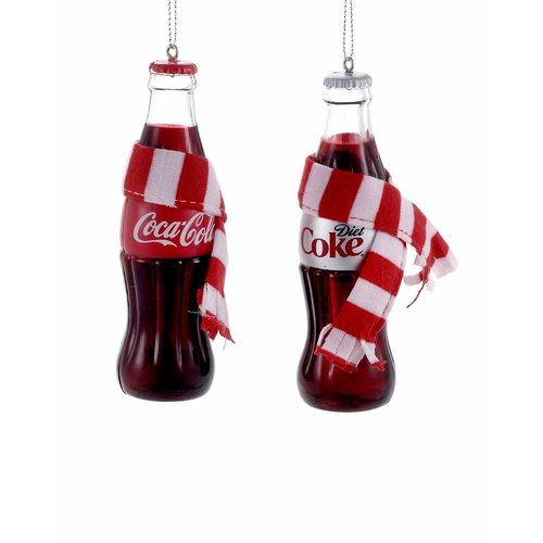 Kurt S. Adler Ornament Coca-Cola fles met sjaal