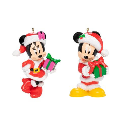 Kurt S. Adler Ornament Disney Mickey Mouse Minnie Mouse met cadeau