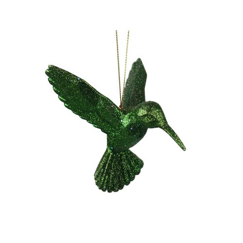 Kurt S. Adler Ornament Kolibri glitter groen