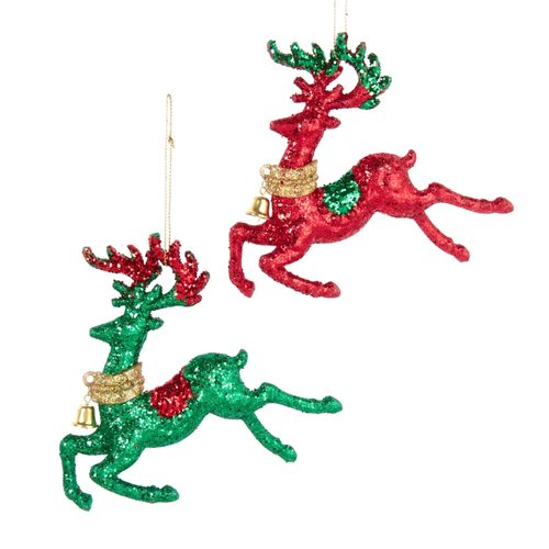 Kurt S. Adler Ornament Rendier rood/groen