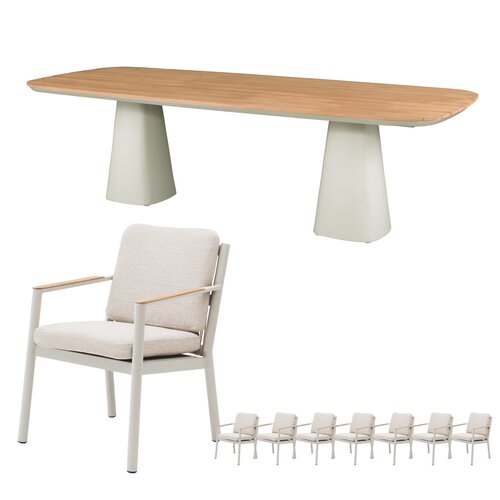 Royal Seasons Las Palmas dining set voor 8 personen - afbeelding 1