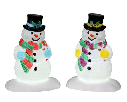 Lemax Holly hat snowman, set of 2, B/O (4,5V)