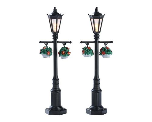 Lemax Old English lamp post, set of 2, B/O (4,5V)