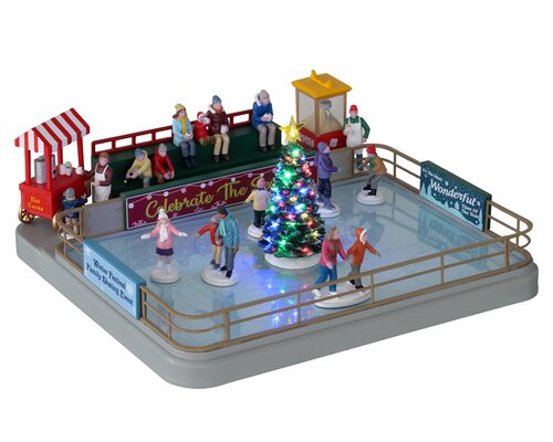 Lemax Outdoor Skating Rink, With 4.5V Adaptor