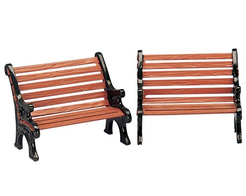 Lemax Park bench, set of 2