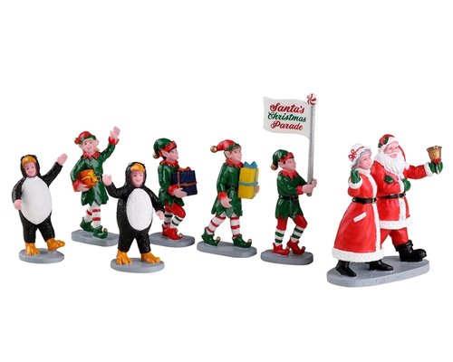 Lemax Santa’s elf parade, set of 7