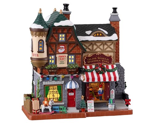 Lemax Santa’s list toy shop