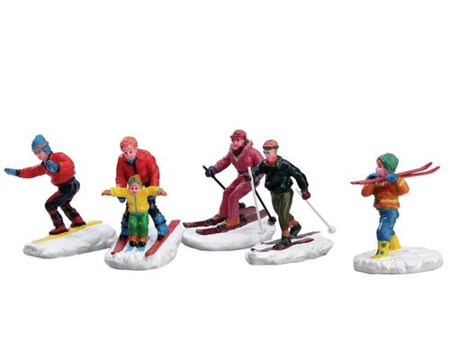 Lemax Winter fun figurines, set of 5