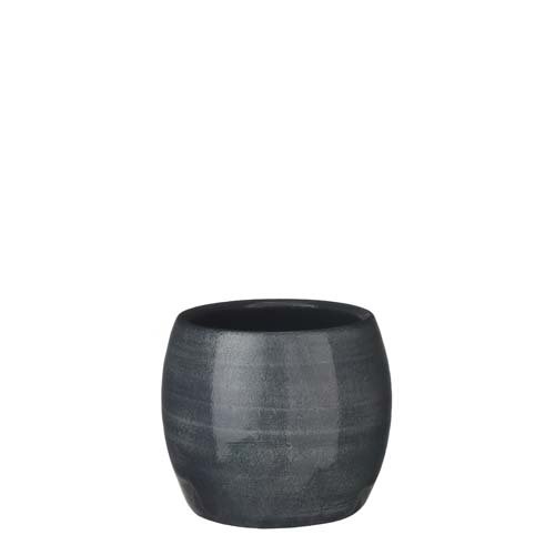 Lester pot rond d. blauw - h14xd16cm