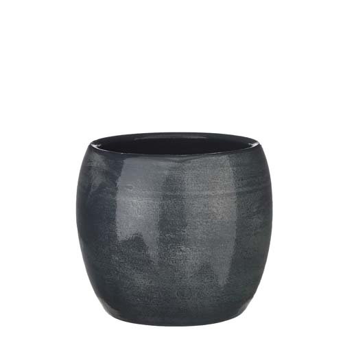 Lester pot rond d. blauw - h18xd20cm