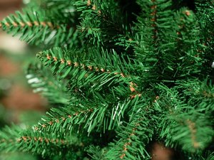 Everlands Lodge Slim Pine kunstkerstboom groen - H 300 x D 137 cm - afbeelding 2