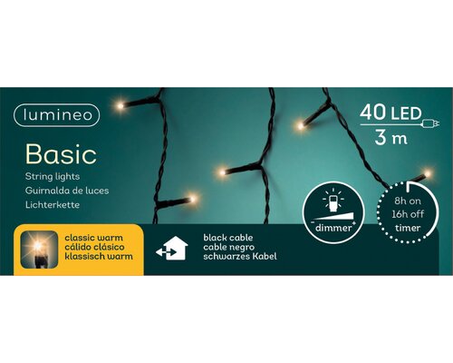 Lumineo Led basics klassiek wit 40 L - 300 cm - afbeelding 3