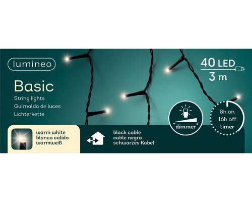 Lumineo Led basics warm wit 40 L - 300 cm - afbeelding 3