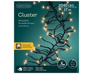 Lumineo LED cluster klassiek warm/zwart 2040 L - 1900 cm - afbeelding 3